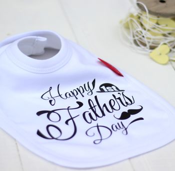 Happy First Father's Day Bib, 6 of 6