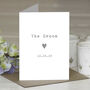 The Groom Wedding Card, thumbnail 1 of 5