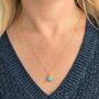 The Orb Turquoise December Birthstone Necklace, Gold, thumbnail 5 of 8