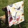 Blackbirds And Buttercups Organic Cotton Tea Towel, thumbnail 4 of 8