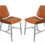 Corrine Vegan Leather Chair Tan Or Brown Set Of Two, thumbnail 5 of 7
