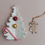 Personalised Wooden Mrs Claus Christmas Decoration, thumbnail 2 of 3