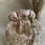 Pink Velvet Handcrafted Potli Bag, thumbnail 5 of 9