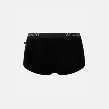 Women's Four Pack Bamboo Hipster Briefs Black, 5 of 5