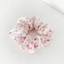 Pink Watercolour Flowers Scrunchie, thumbnail 1 of 2