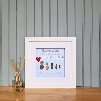 'Stole my Heart' Personalised Pebble Art Fathers Day, 3 of 7