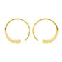 Large Luna Hoop Earrings In Gold Plated, thumbnail 1 of 4