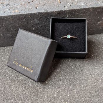 Silver Emerald Ring Size L Other Sizes Available, 7 of 8