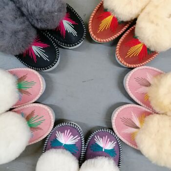 Lucky Dip Sheepskin Moccasins Slippers, 2 of 11