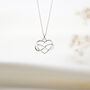 Christmas Gift For Her, Personalised Heart Necklace, thumbnail 4 of 5