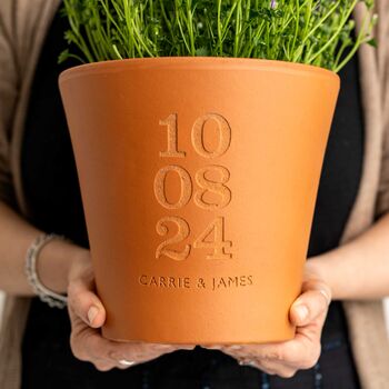 Personalised Engraved Special Date Pot, 2 of 5