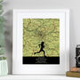 Running Print With Personalised Map, thumbnail 2 of 4
