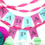 Personalised Birthday Party Bunting Decoration, thumbnail 4 of 11