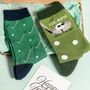 Father’s Day Golf Bamboo Socks, thumbnail 1 of 3