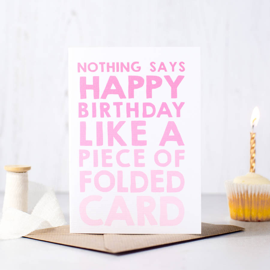 'Nothing Says Happy Birthday' Funny Birthday Card, 1 of 2