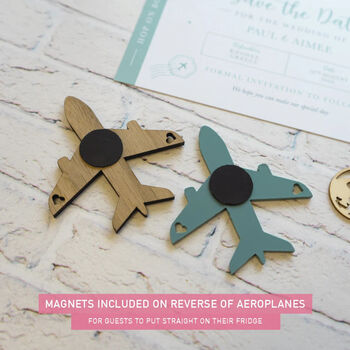 Acrylic Plane Magnet Save The Dates, 2 of 7