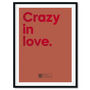 Music Lyric Print That Plays 'Crazy In Love', thumbnail 1 of 4