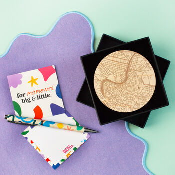 Personalised Our Happy Place Coordinates Coaster, 2 of 2