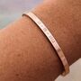 Rose Personalised Cuff Bracelet, thumbnail 1 of 3