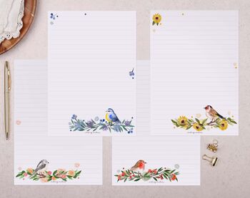 Birds And Flowers Writing Paper Gift Box Set, 2 of 4