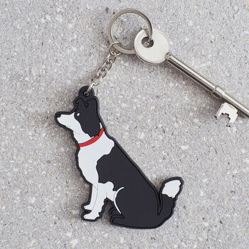 Border Collie Key Ring Personalisation Available, 3 of 4