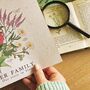 Our Story In Bloom Print Language Of Flowers, thumbnail 9 of 9