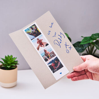 Personalised Photo Strip Father's Day Card, 2 of 5