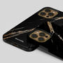 Black Lightning Marble Tough Case For iPhone, thumbnail 2 of 4