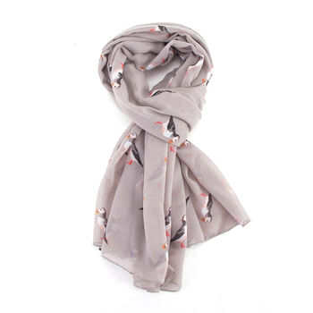 Puffin Print Scarf, 8 of 10