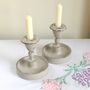 Pair Of Antique Hand Painted Candlesticks ~ 17, thumbnail 2 of 6