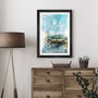 Mevagissey Harbour Poster Print, thumbnail 2 of 4
