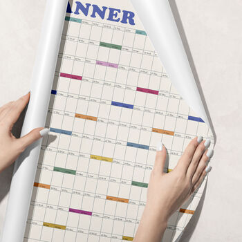 Retro Inspired 2027 Year Wall Planner | Whole Year Calendar, 10 of 12
