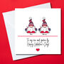 Personalised Gnome Couple Valentine's Day Card, thumbnail 3 of 3