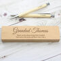Personalised Message Wooden Pen And Pencil Box Set, thumbnail 1 of 10