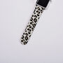 Personalised Leopard Print Apple Watch Strap, thumbnail 3 of 3