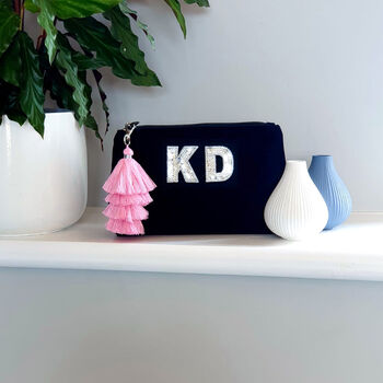 Personalised Small Makeup Bag With Tassel, 5 of 9