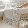 Personalised Dinosaur Baby Sherpa Swaddling Blanket, thumbnail 1 of 2