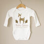 Personalised Woodland Baby Announcement Vest, thumbnail 3 of 3