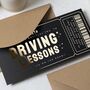 Gold Foil Driving Lessons Birthday Voucher, thumbnail 5 of 9
