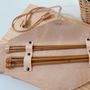 Personalised Leather Knitting Needle Case With Needles, thumbnail 4 of 5