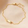 18k Gold Vermeil Birthstone Baguette Bracelet, thumbnail 5 of 12