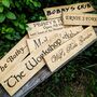 Hand Engraved Personalised Vintage Wood Signs, thumbnail 1 of 12