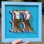 Gold Typography Wall Art 'Circus Letter R', thumbnail 7 of 8