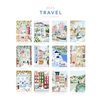 2026 Travel Desk Calendar, 6 of 9