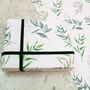 Watercolour Willow Leaf Gift Wrap, thumbnail 5 of 8