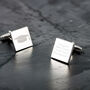Personalised Graduation Square Cufflinks, thumbnail 6 of 7