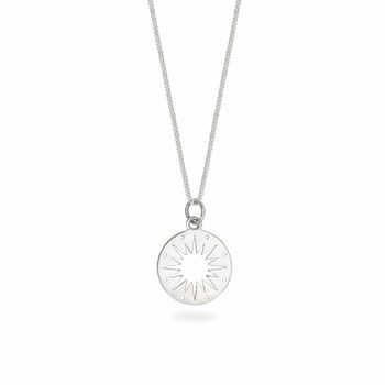 Star Token Charm Necklace Sterling Silver, 2 of 8