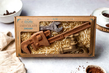 Plumber Diy Chocolate Gift Box Tools Set + Personalise, 3 of 9