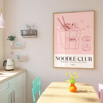 Noodle Club Print Food Wall Art, 6 of 7