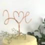 Couples Initials Wedding Cake Topper, thumbnail 2 of 3